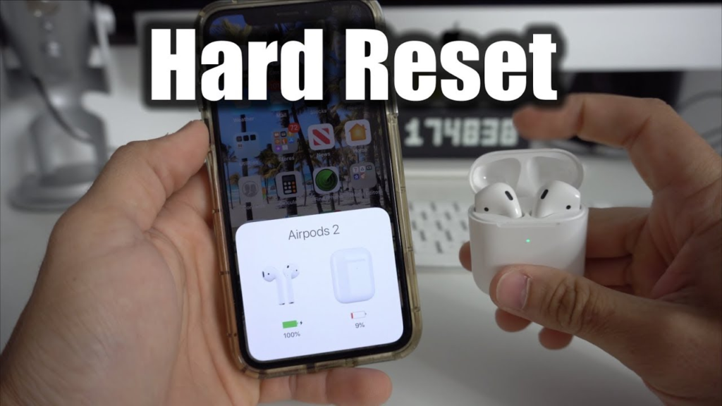 how to reset airpods